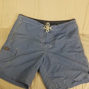 Polo Ralph Lauren‎ Mens XL Blue Swim Trunks Cargo Pocket Mesh Lined Board Shorts